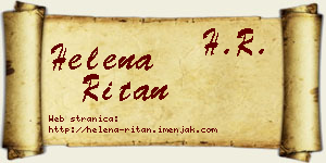 Helena Ritan vizit kartica